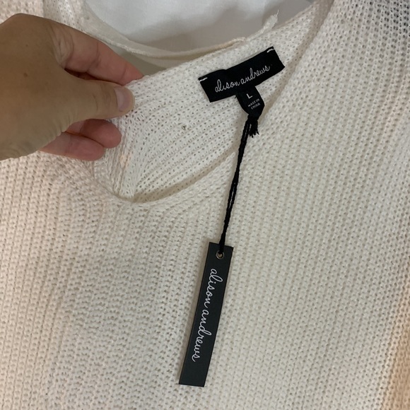 2/$20 Alison Andrews L Ribbed Sweater - Picture 7 of 10